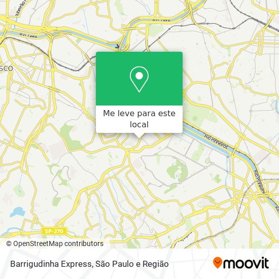 Barrigudinha Express mapa