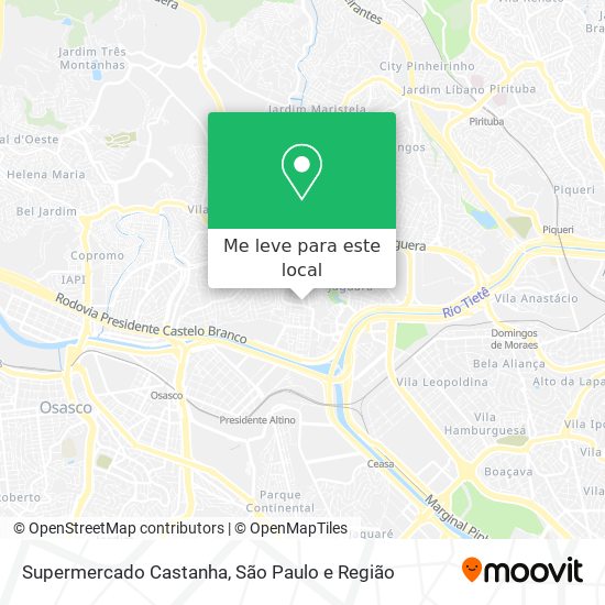 Supermercado Castanha mapa