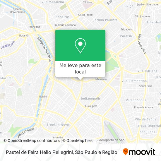 Pastel de Feira Hélio Pellegrini mapa
