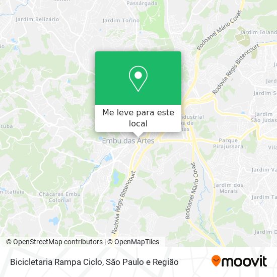 Bicicletaria Rampa Ciclo mapa
