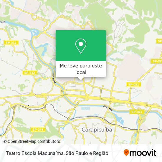 Teatro Escola Macunaíma mapa