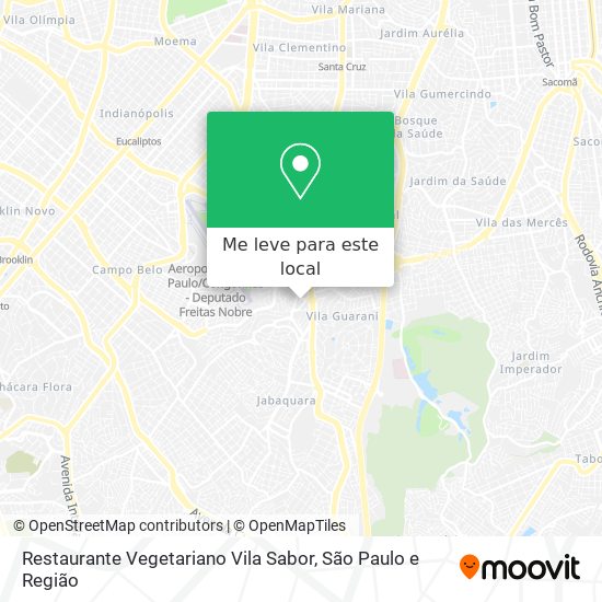 Restaurante Vegetariano Vila Sabor mapa