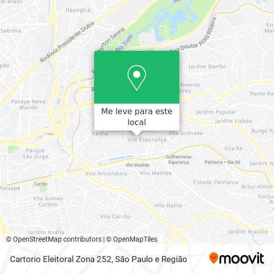 Cartorio Eleitoral Zona 252 mapa