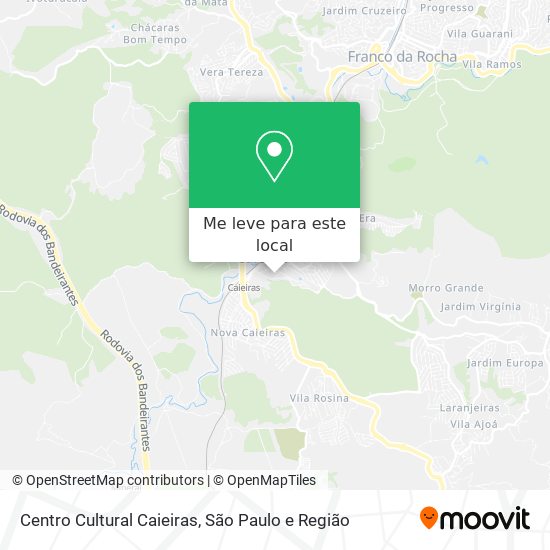 Centro Cultural Caieiras mapa