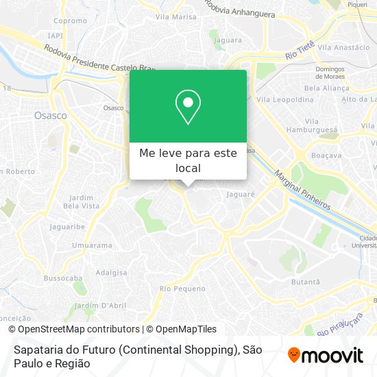 Sapataria do Futuro (Continental Shopping) mapa