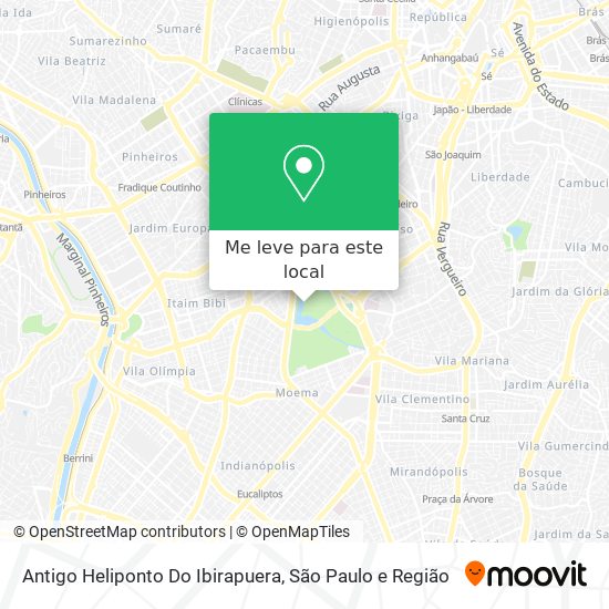 Antigo Heliponto Do Ibirapuera mapa