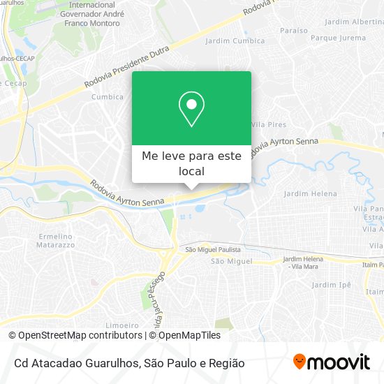 Cd Atacadao Guarulhos mapa