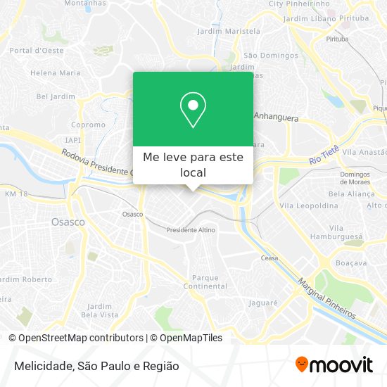 Melicidade mapa