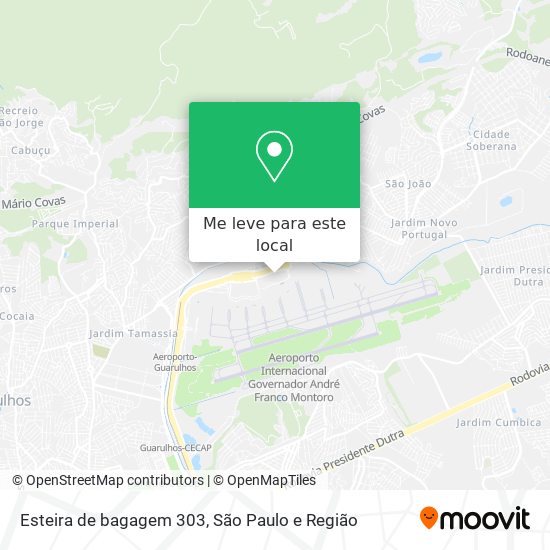 Esteira de bagagem 303 mapa