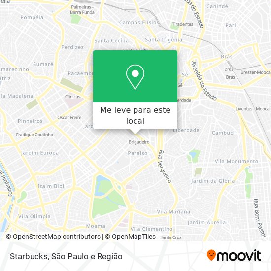 Starbucks mapa