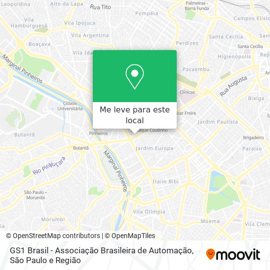 GS1 Brasil - Associação Brasileira de Automação mapa