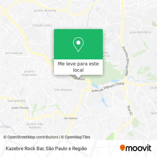 Kazebre Rock Bar mapa
