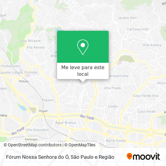 Fórum Nossa Senhora do Ó mapa