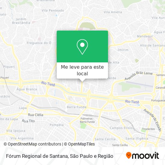 Fórum Regional de Santana mapa