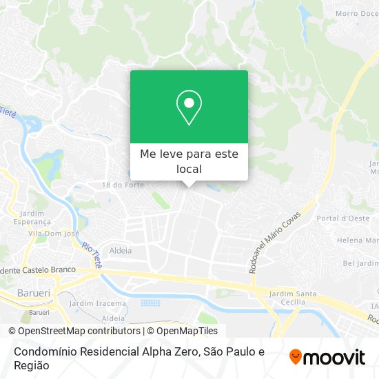 Condomínio Residencial Alpha Zero mapa