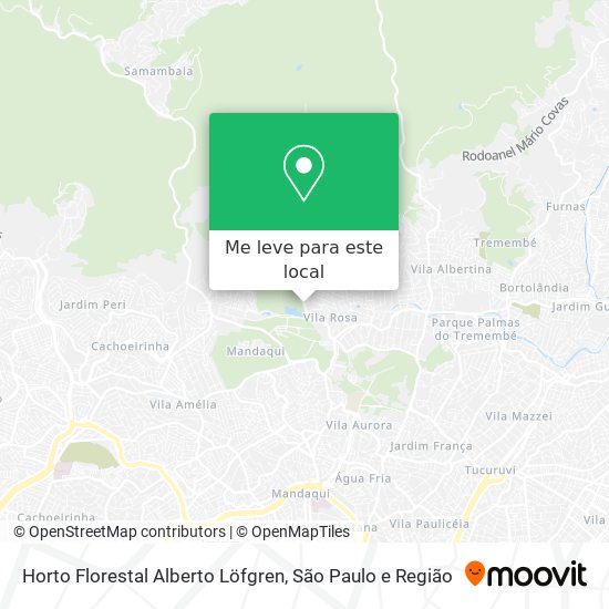 Horto Florestal Alberto Löfgren mapa