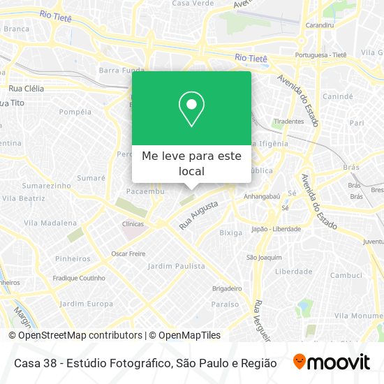 Casa 38 - Estúdio Fotográfico mapa