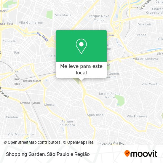 Shopping Garden mapa