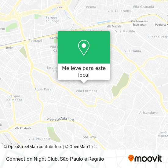 Como chegar até Connection Night Club em Vila Formosa de Ônibus, Metrô ou  Trem?