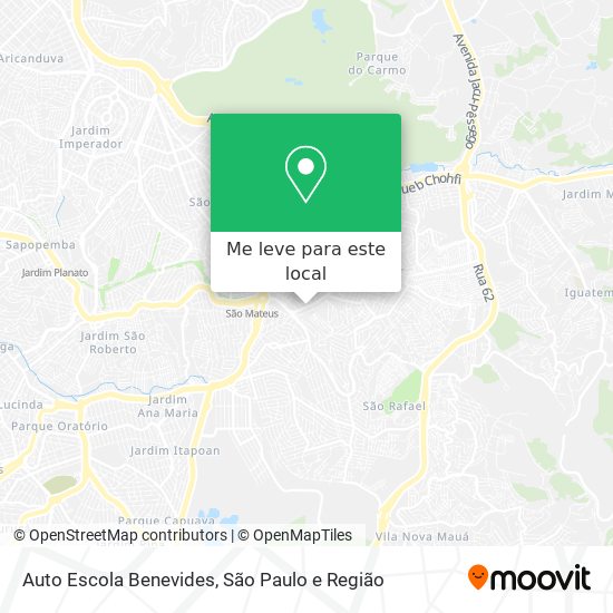 Auto Escola Benevides mapa