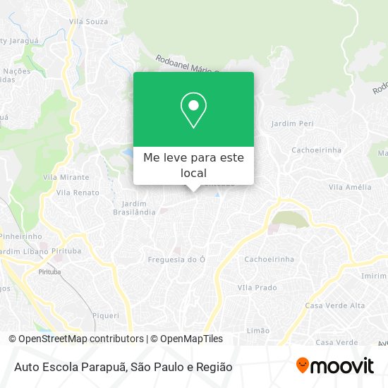 Auto Escola Parapuã mapa