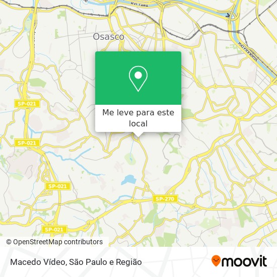 Macedo Vídeo mapa