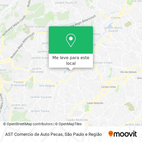 AST Comercio de Auto Pecas mapa