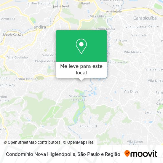 Condomínio Nova Higienópolis mapa