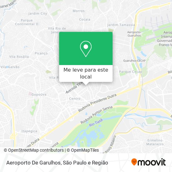 Aeroporto De Garulhos mapa