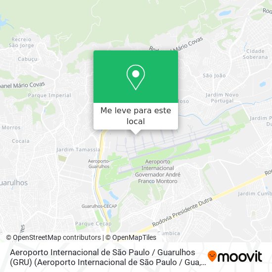 Aeroporto Internacional de São Paulo / Guarulhos (GRU) (Aeroporto Internacional de São Paulo / Gua mapa