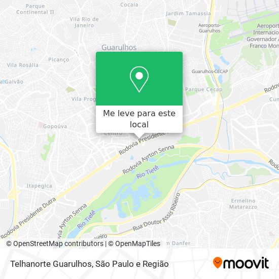 Telhanorte Guarulhos mapa