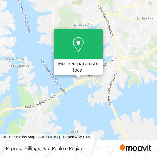 Represa Billings mapa