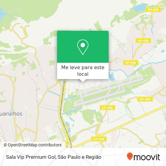 Sala Vip Premium Gol mapa