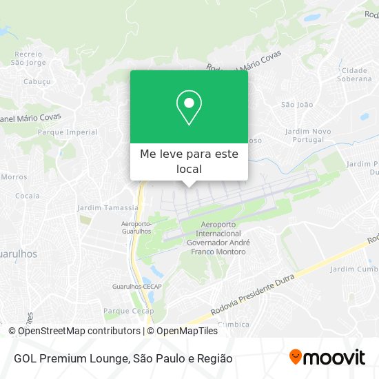GOL Premium Lounge mapa