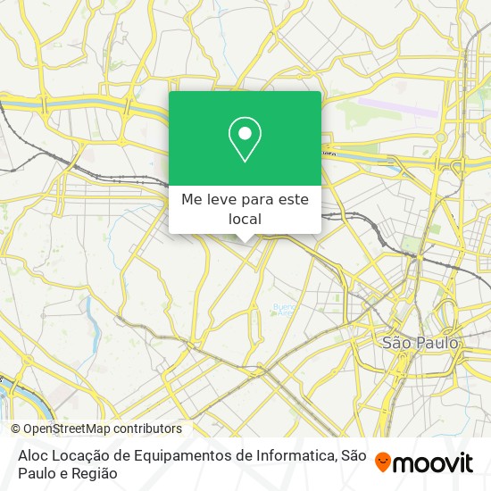 Aloc Locação de Equipamentos de Informatica mapa