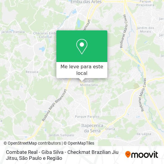 Combate Real - Giba Silva - Checkmat Brazilian Jiu Jitsu mapa