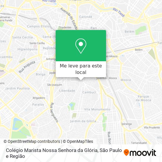 Colégio Marista Nossa Senhora da Glória mapa