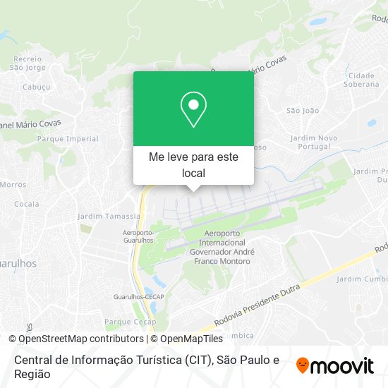 Central de Informação Turística (CIT) mapa