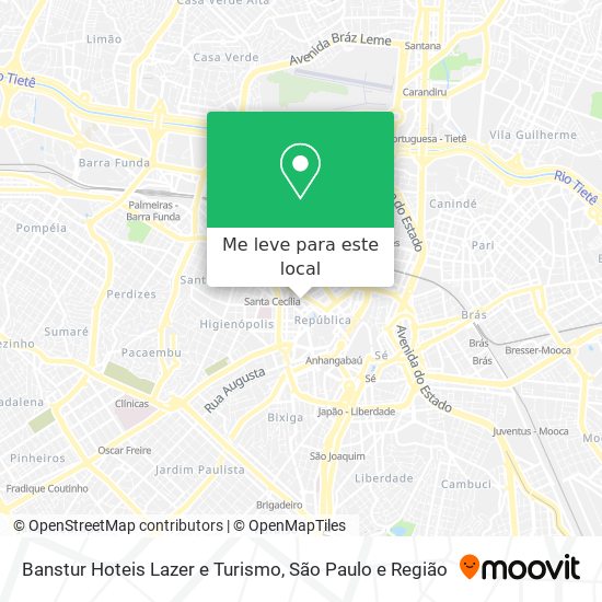 Banstur Hoteis Lazer e Turismo mapa