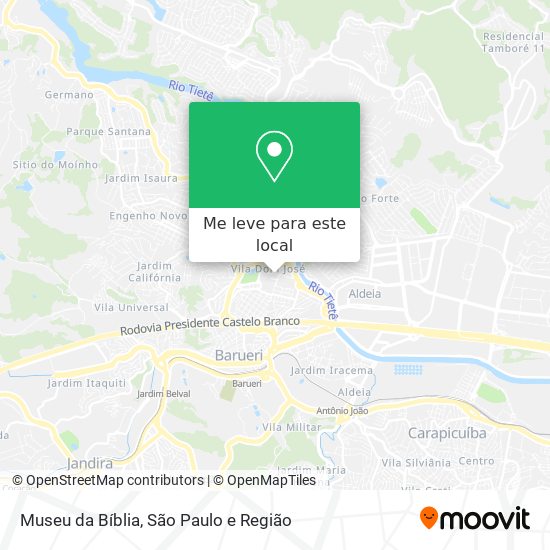 Museu da Bíblia mapa