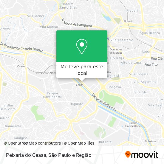Peixaria do Ceasa mapa