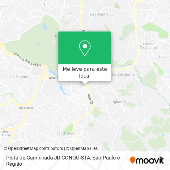 Pista de Caminhada JD CONQUISTA mapa