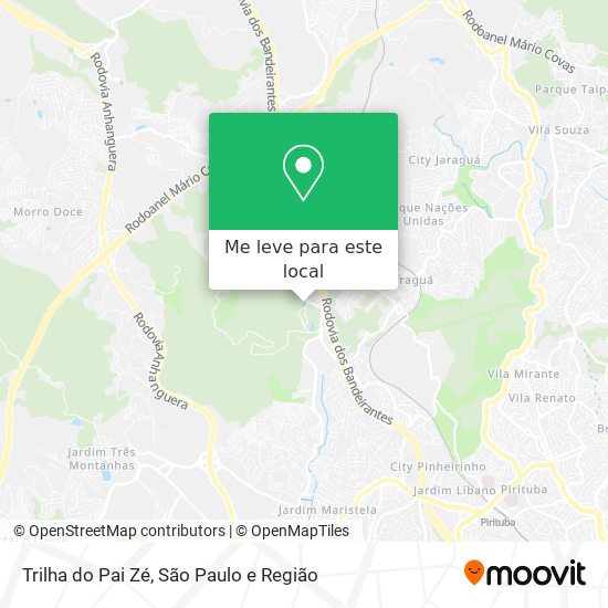 Trilha do Pai Zé mapa