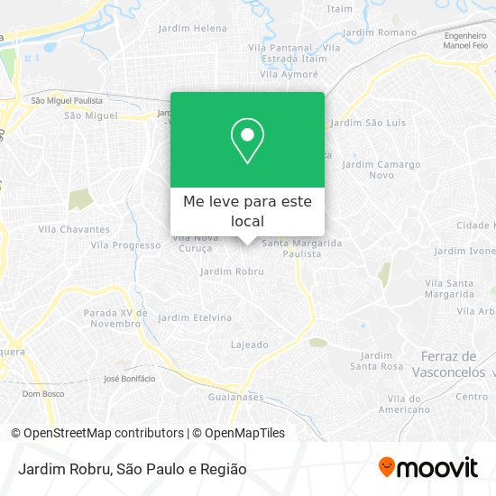 Jardim Robru mapa