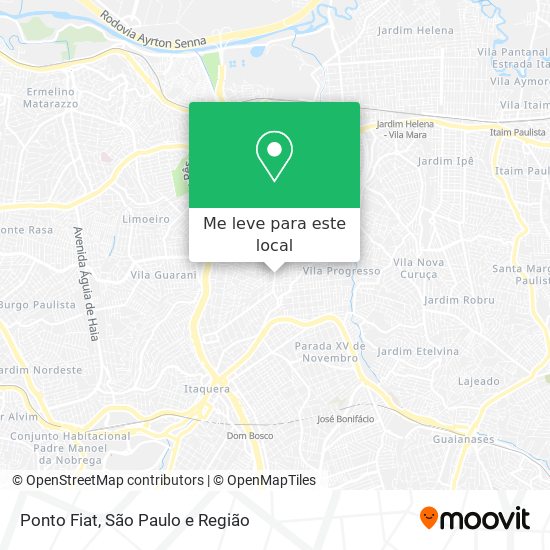Ponto Fiat mapa