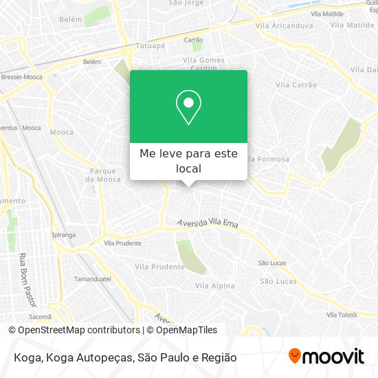 Koga, Koga Autopeças mapa