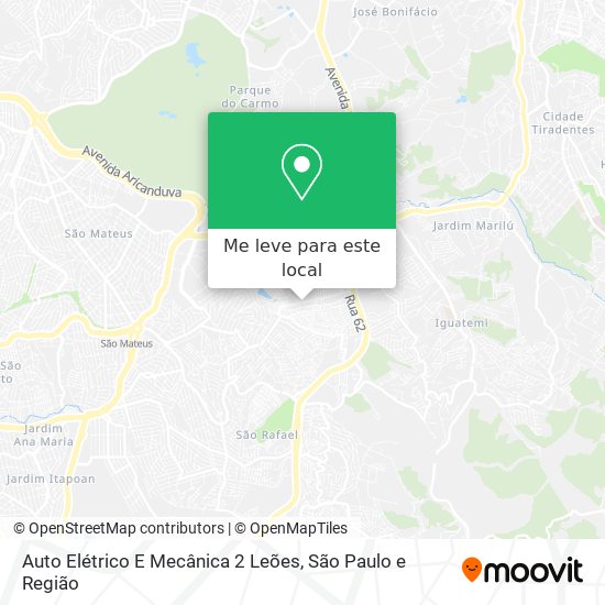 Auto Elétrico E Mecânica 2 Leões mapa