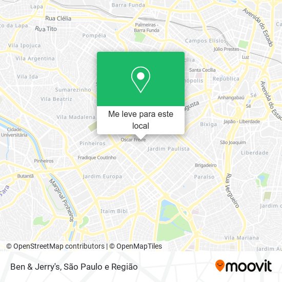 Ben & Jerry's mapa