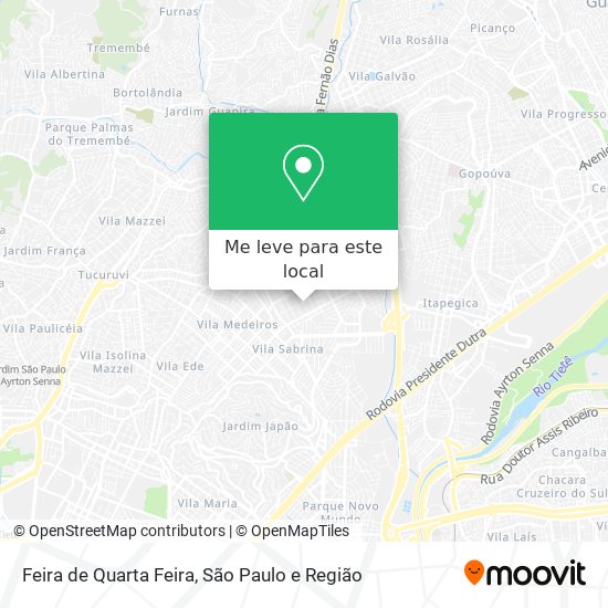 Feira de Quarta Feira mapa