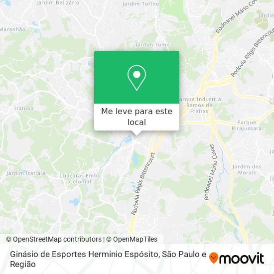 Ginásio de Esportes Herminio Espósito mapa